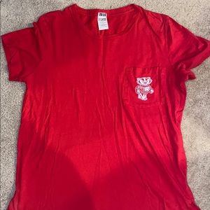 Wisconsin Badger PINK T-shirt